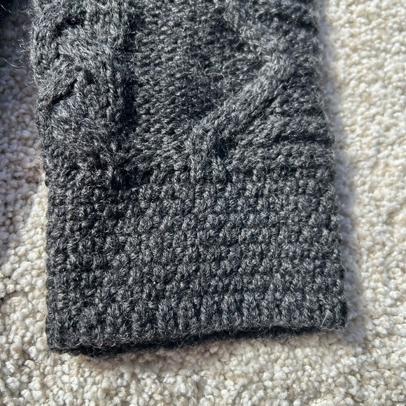 Inis Craft 100% Merino Wool Gray Cardigan Size S - Picture 3 of 13